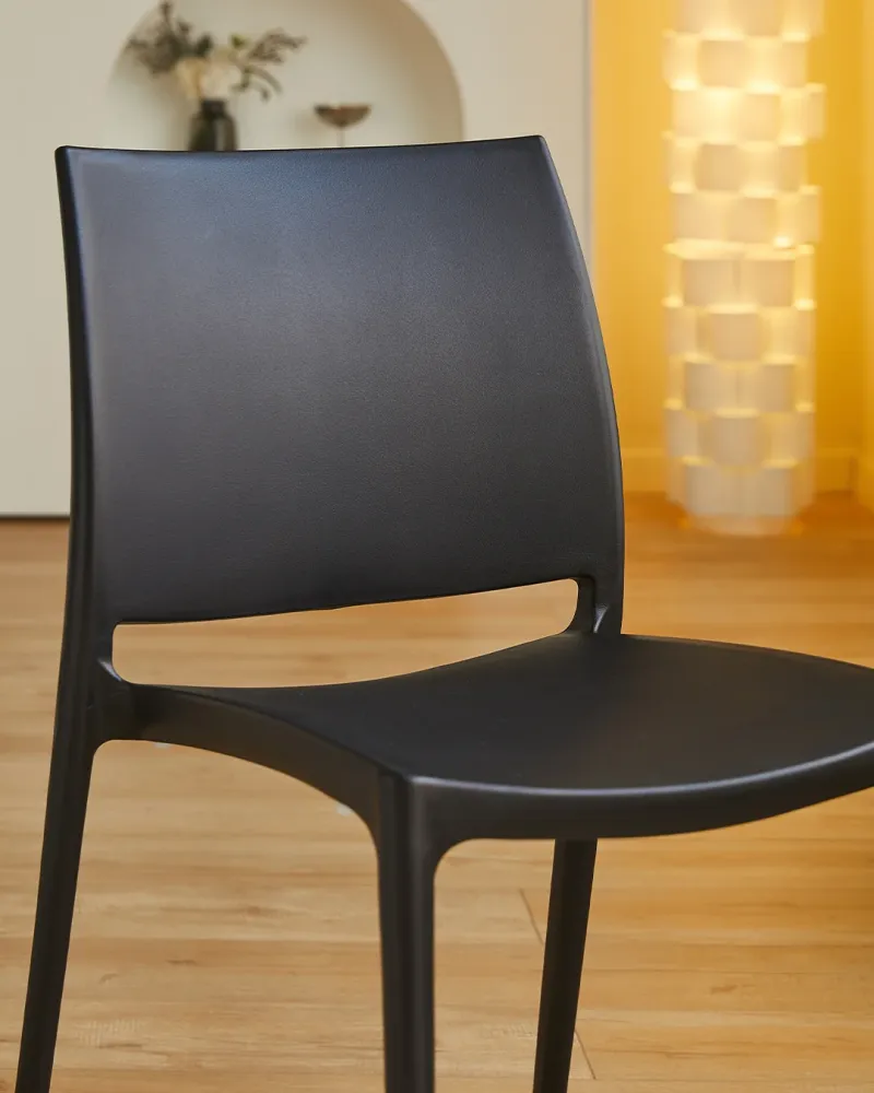 Sedia di plastica thalia nera