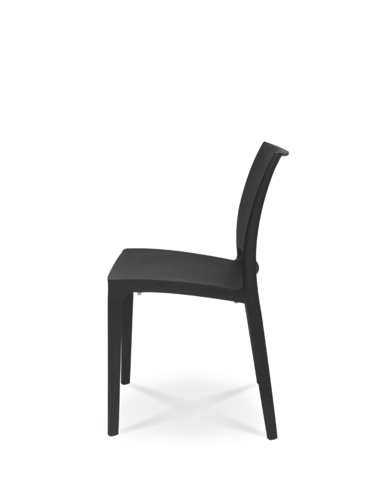 Sedia di plastica thalia nera