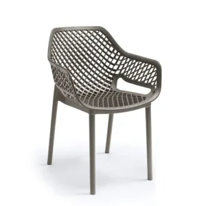 Sedia Polipropilene 'Aria Armchair' Taupe - Bica