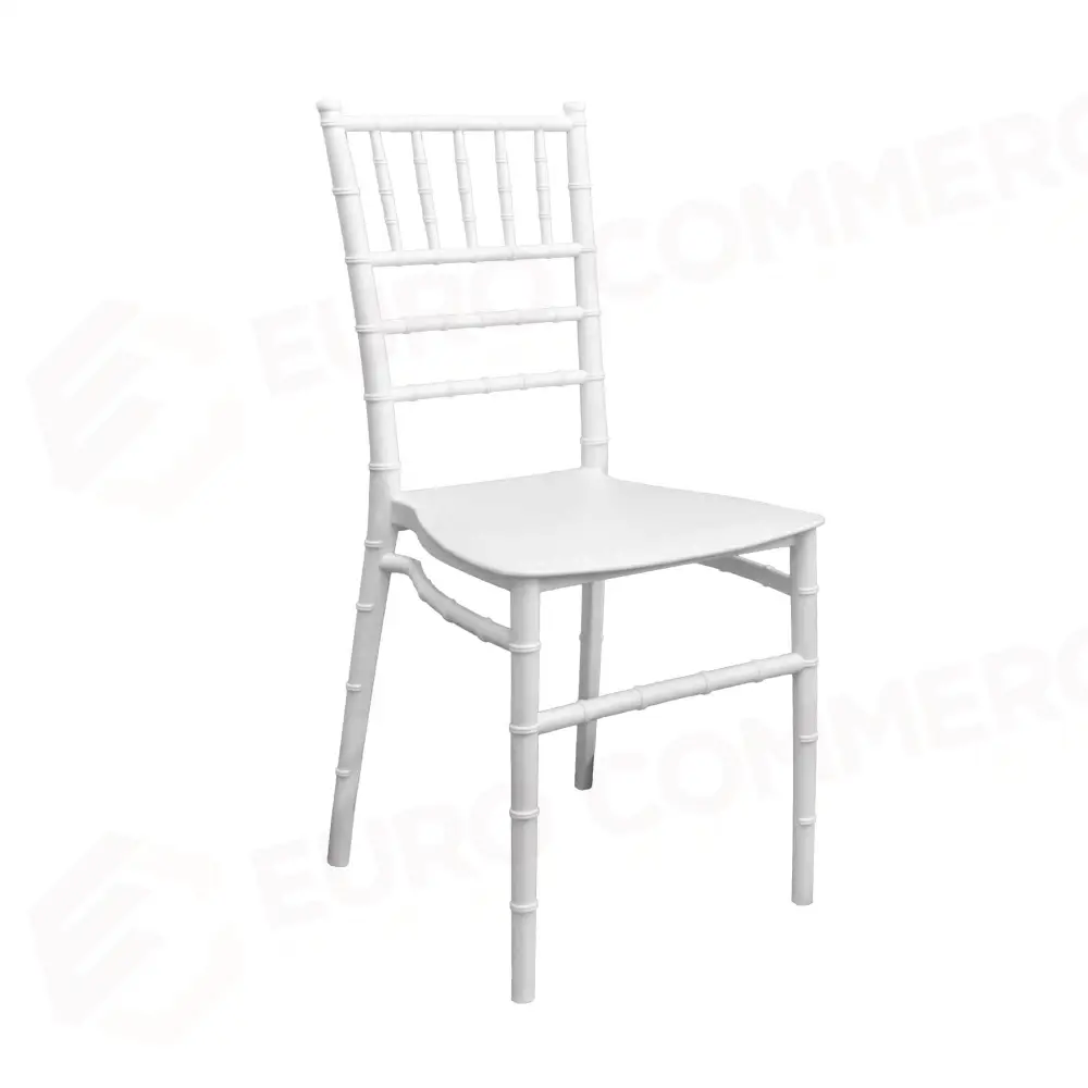 SEDIA POLIPROPILENE CHIAVARI BIANCO CM40X43H90 - 28066300BI - VACCHETTI