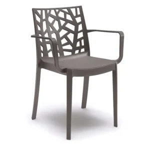 Sedia Polipropilene 'Matrix Armchair' Taupe - Bica