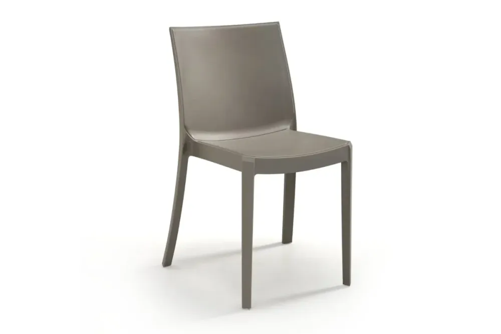 Sedia Polipropilene 'Perla' Beige Taupe - Bica