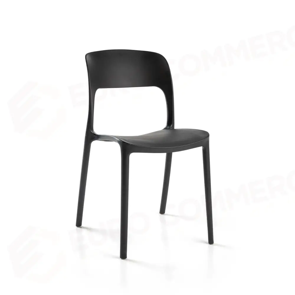 SEDIA POLIPROPILENE RISTO IMPILABILE NERO CM41X57H45/82,5 - 2807840000 - VACCHETTI