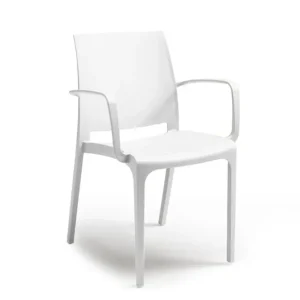 Sedia Polipropilene 'Volga Armchair' Bianca - Bica