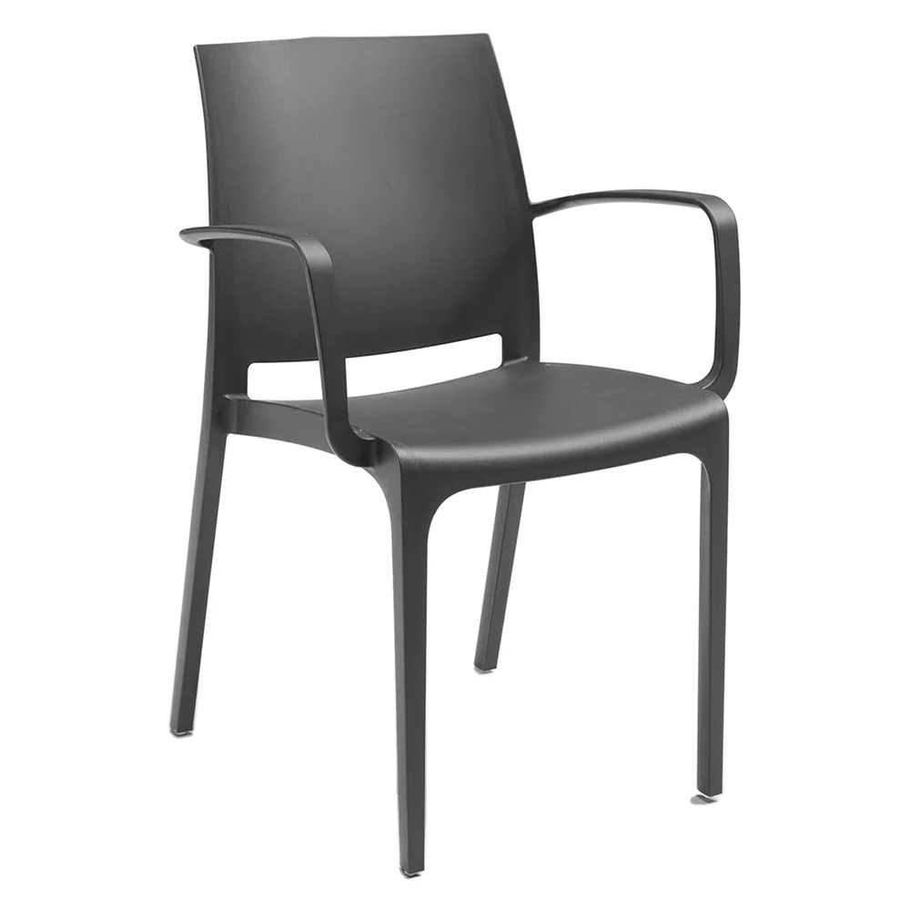 Sedia Polipropilene 'Volga Armchair' Grafite - Bica