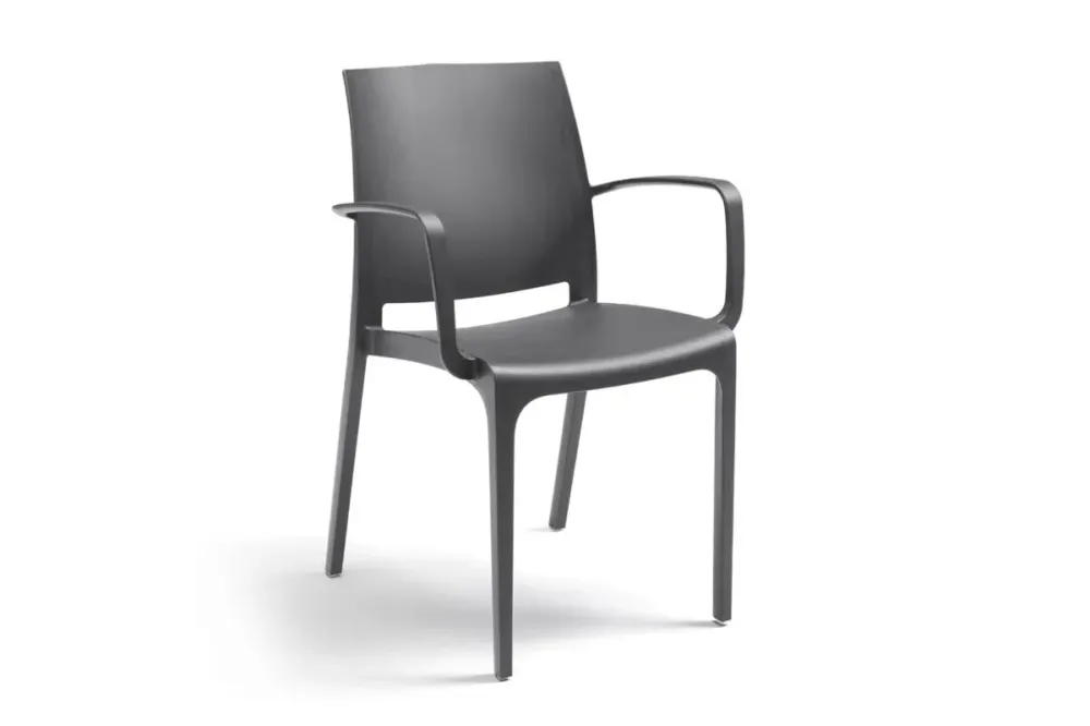 Sedia Polipropilene 'Volga Armchair' Grafite - Bica