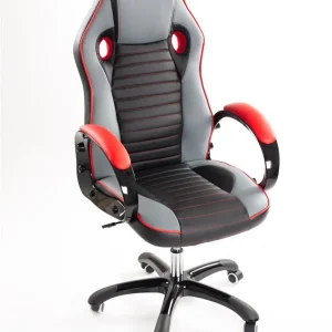 Sedia Poltrona Presidenziale da Gaming Ufficio Similpelle Bozzini Sport Racing Rosso