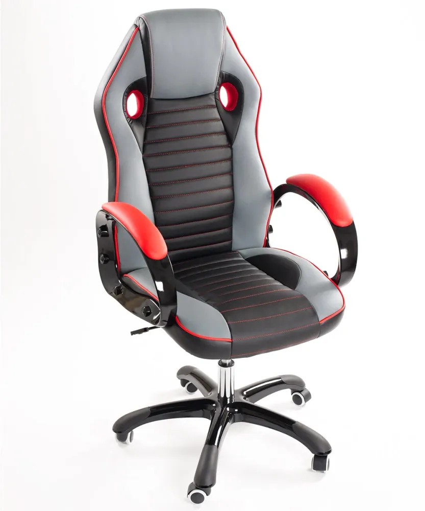 Sedia Poltrona Presidenziale da Gaming Ufficio Similpelle Bozzini Sport Racing Rosso