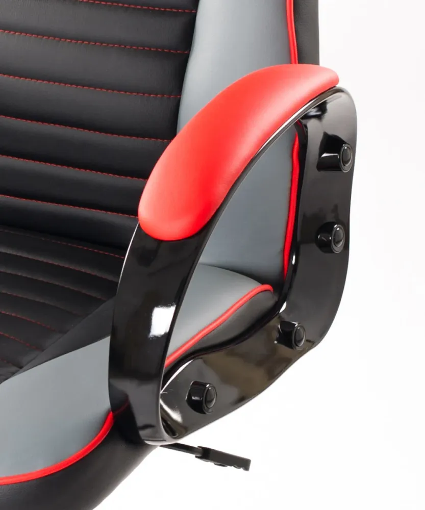 Sedia Poltrona Presidenziale da Gaming Ufficio Similpelle Bozzini Sport Racing Rosso