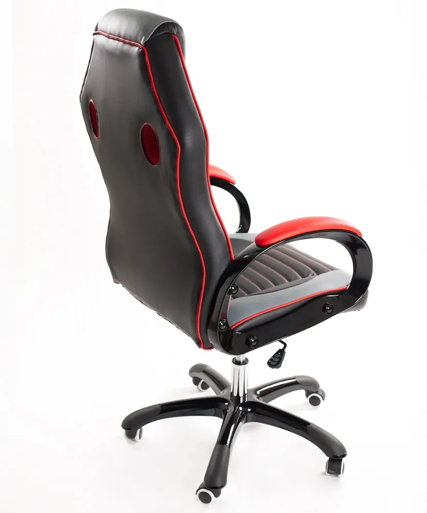 Sedia Poltrona Presidenziale da Gaming Ufficio Similpelle Bozzini Sport Racing Rosso