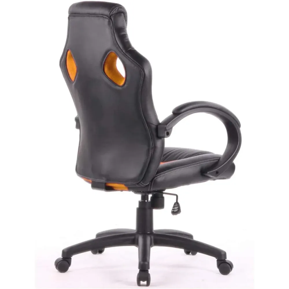 Sedia Poltrona Ufficio Direzionale Ruote Girevoli Sportiva Race Gaming Arancione