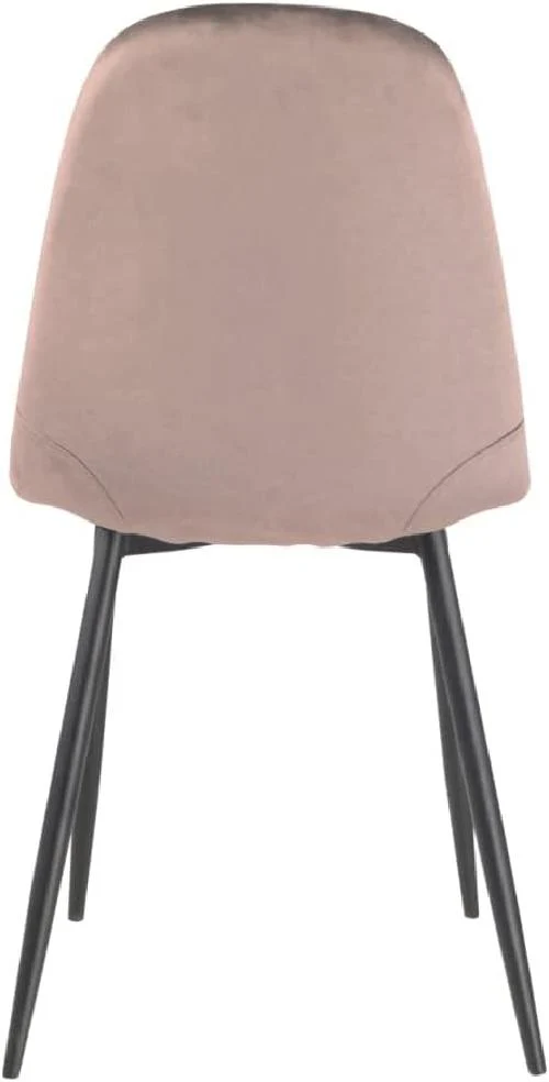 Sedia Poltroncina Fango Set 4pz Velluto Morbido Multifunzionali Design Ergonomico