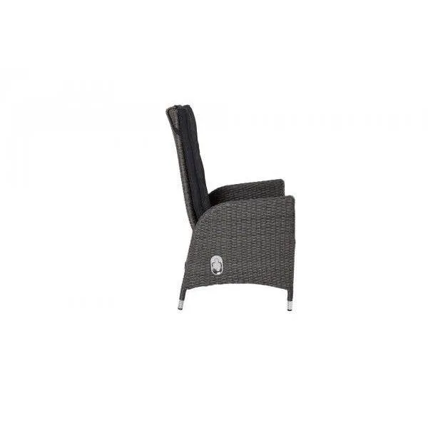 4x sedia Position Barcelona grigio-mix incl. cuscino seduta