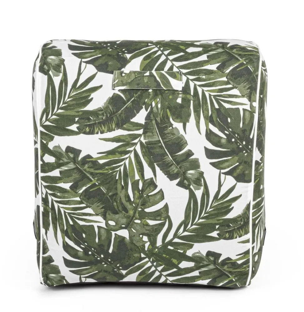 Sedia pouf con tessuto spun poliestere con cerniera scomparsa