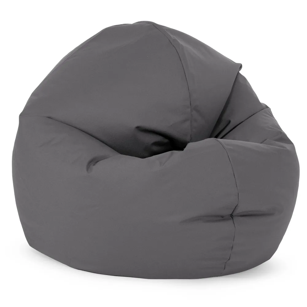 Sedia Pouf Sacco Flexforma Junior per Bambini e Adolescenti 2 14 anni - Facile da Pulire per Esterni Grigio scuro