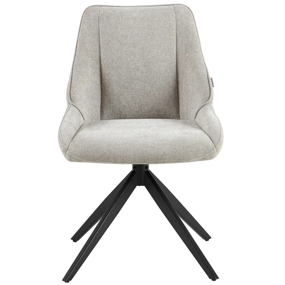 Sedia da pranzo girevole 360° – grigio chiaro