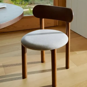Sedia da pranzo imbottita legno Bianca