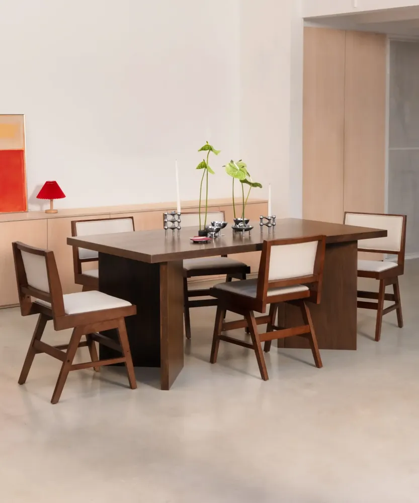 Sedia da pranzo legno e imbottita Matilde