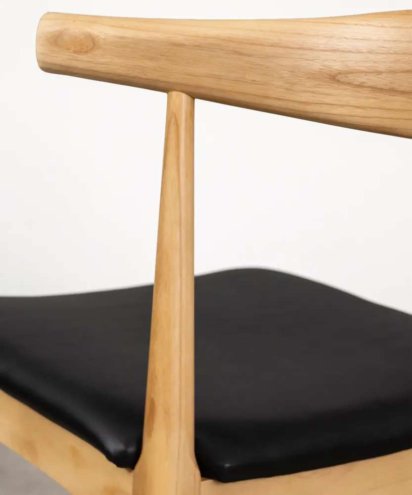 Sedia da pranzo legno e similpelle Denver