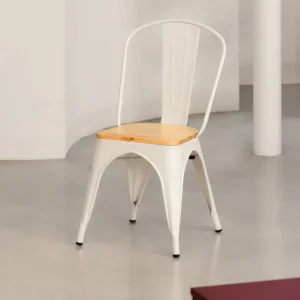Sedia da pranzo metallo e legno Tolik Wood