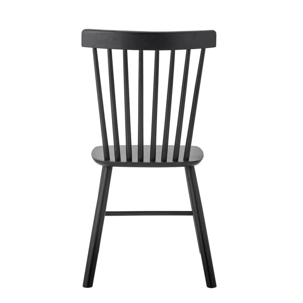 Sedia da pranzo Mill, nero, pino