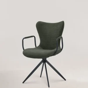 Sedia da pranzo nemesi verde scuro