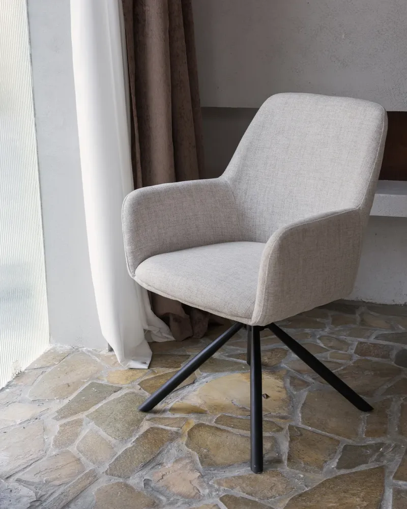 Sedia da pranzo tolosa beige