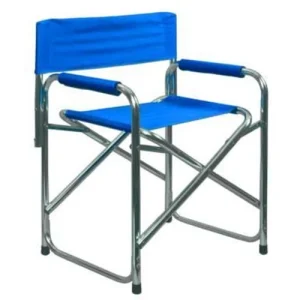 SEDIA REGISTA ALLUMINIO BLU ALLUMINIO cm.56x47x78h.