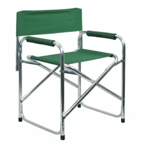 Sedia Regista Alluminio Verde Cm.56X47X78H. Vette