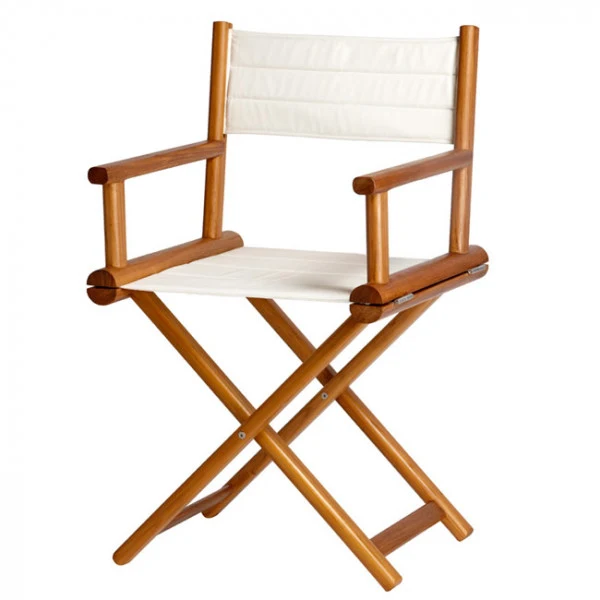 Sedia Regista Pieghevole Teak Colore Ecru' 52X4