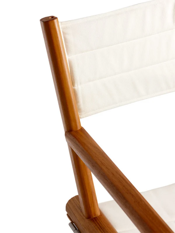 Sedia Regista Pieghevole Teak Colore Ecru' 52X4
