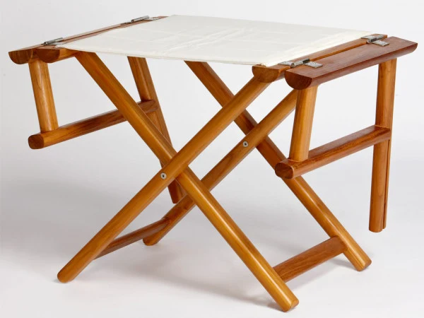 Sedia Regista Pieghevole Teak Colore Ecru' 52X4