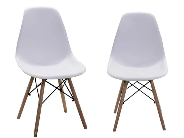Sedia resina+legno bianca 2805750000