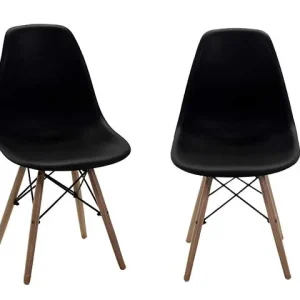 Sedia resina+legno nera 2805760000
