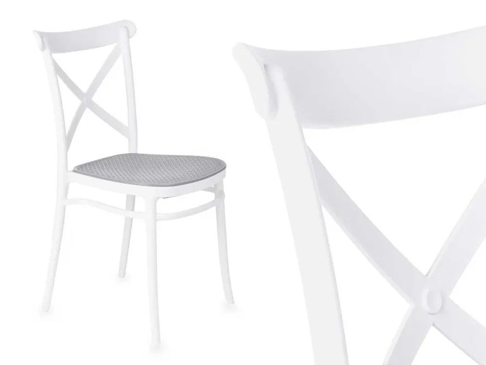 Sedia da Sala Cucina Kit 4pz Plastica Resistente Sedie Ideali per uso Interno/Esterno