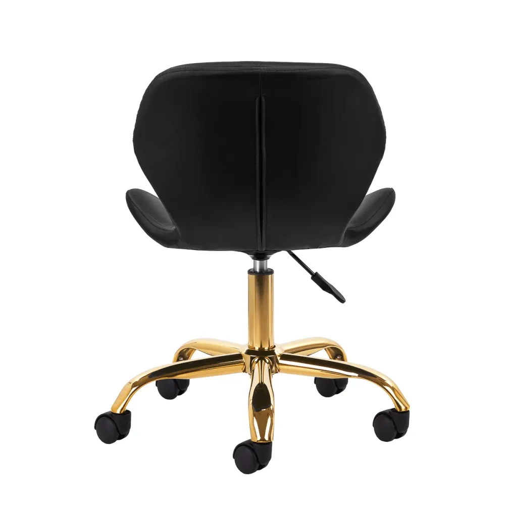 Sedia da Salone Regolabile con ruote 4Rico QS-06 Oro-Nero