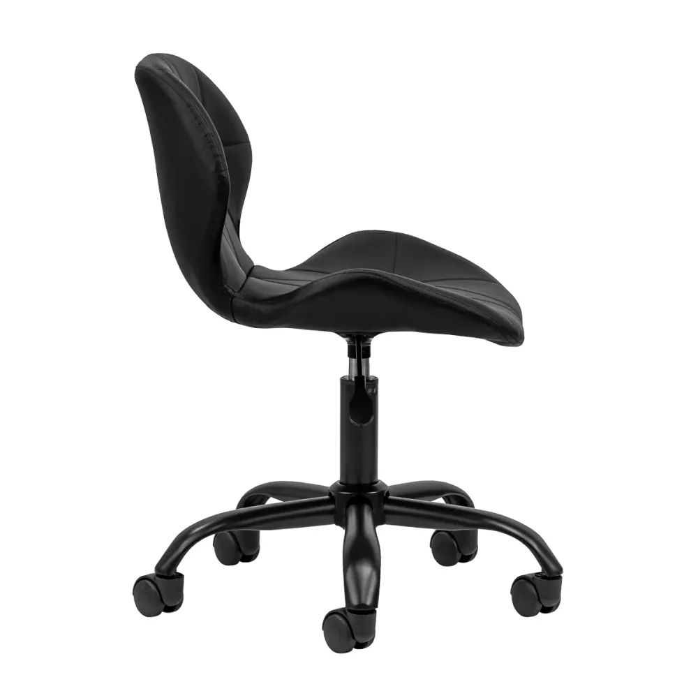 Sedia da Salone Regolabile con ruote 4Rico QS-06 Nero-Nero