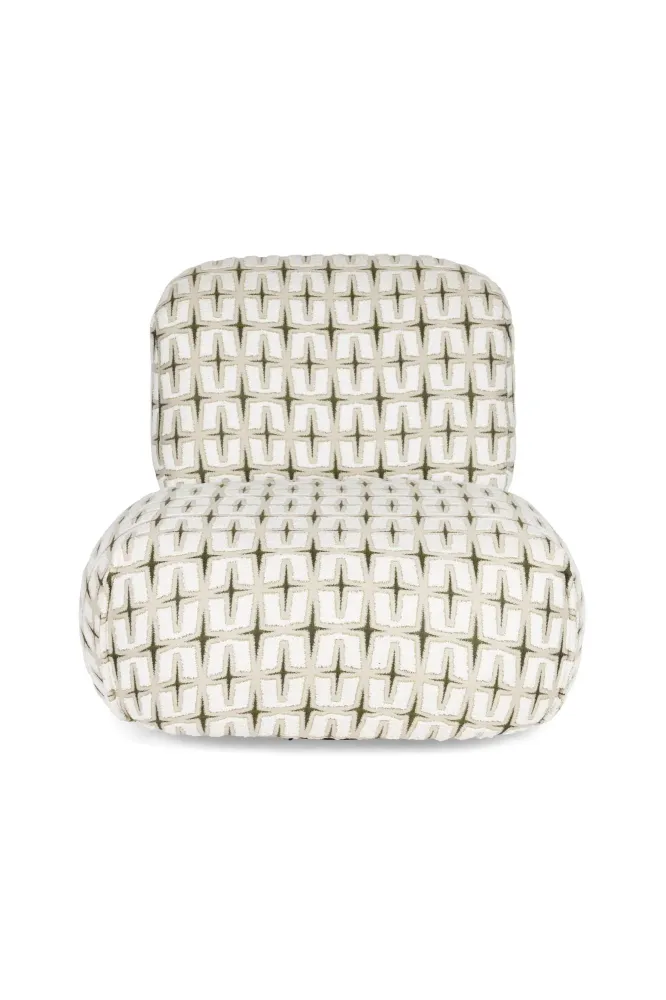 Sedia da salotto ritz beige verde