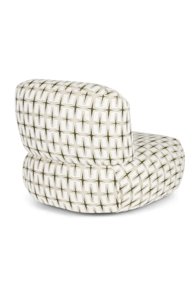 Sedia da salotto ritz beige verde