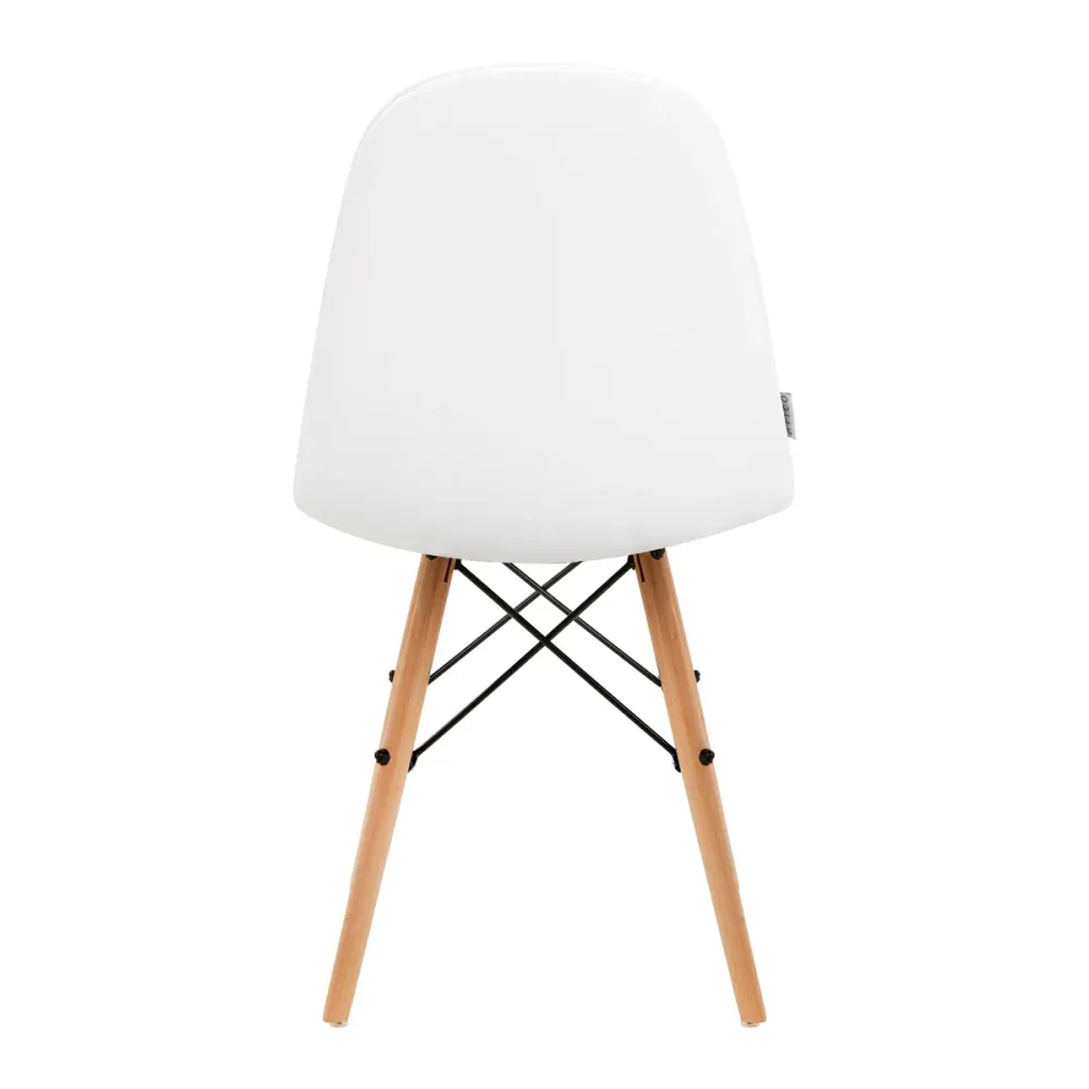 Sedia scandinava 4Rico ecopelle | QS-185 (Bianco)