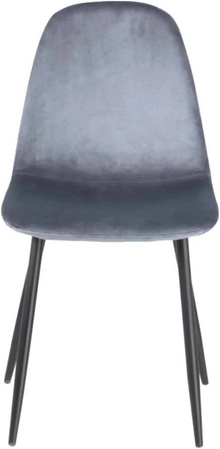 Sedia set 4pz da Cucina Grigio Polvere Velluto Elegante Moderno 43x53H 47.5cm