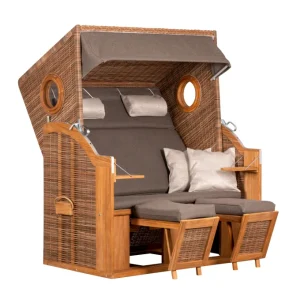 Sedia da spiaggia deVries PURE® Wave XL PE - griseum Des. 474
