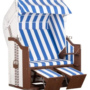 Sedia da spiaggia professionale Mar Baltico Poel PVC mogano - design bianco 991