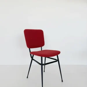 Sedia tessuto rosso