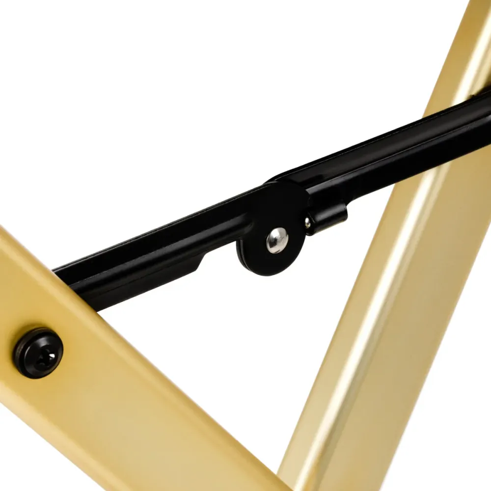 Sedia da trucco alluminio oro
