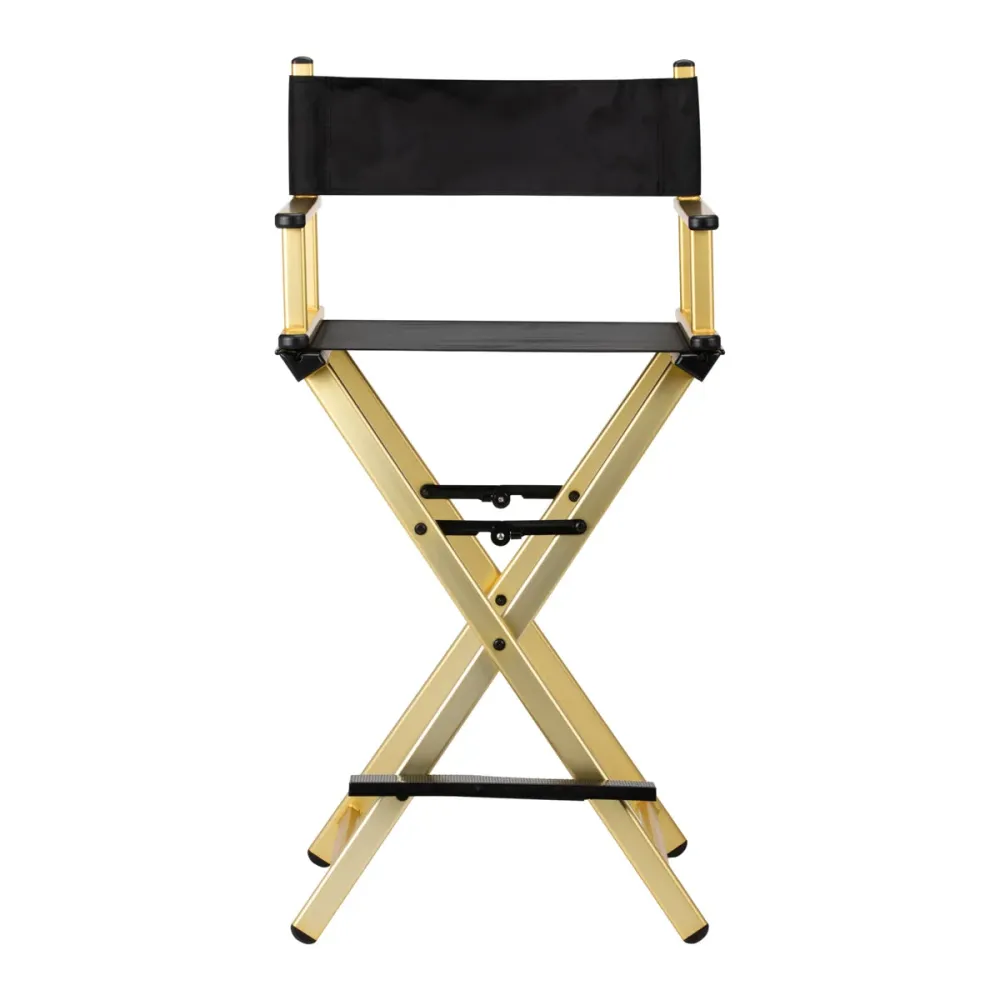 Sedia da trucco alluminio oro
