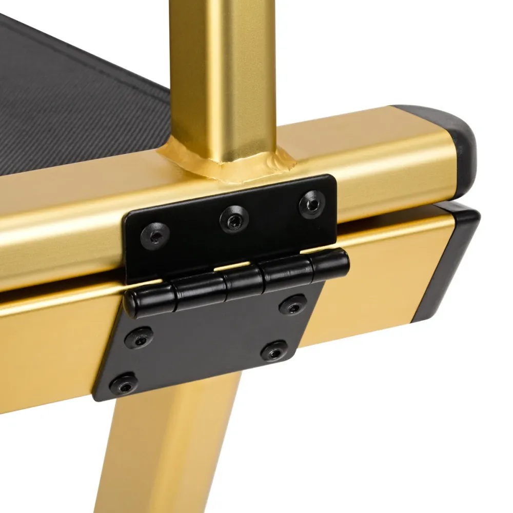 Sedia da trucco alluminio oro