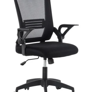 Sedia da Ufficio con Seduta Imbottita e Schienale Rete