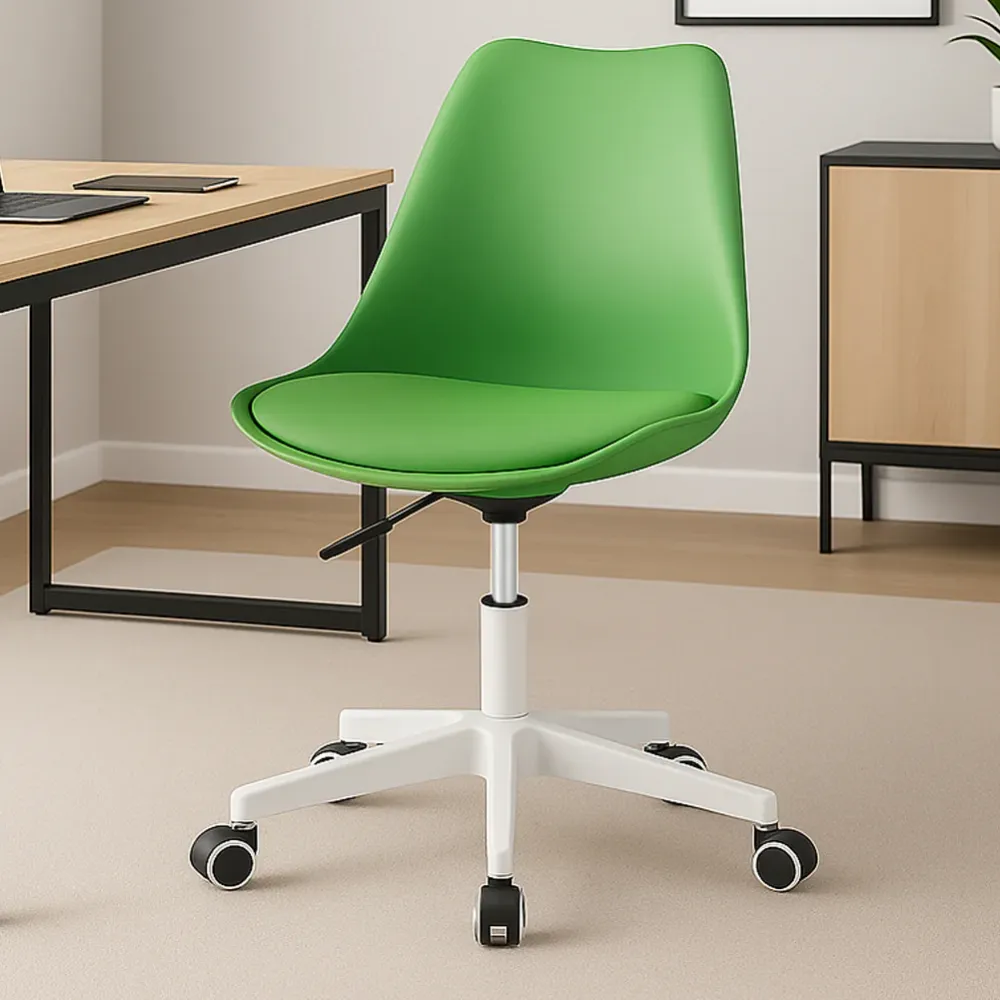 Sedia Ufficio Ergonomica Schienale PP Imbottitura Schiuma Verde