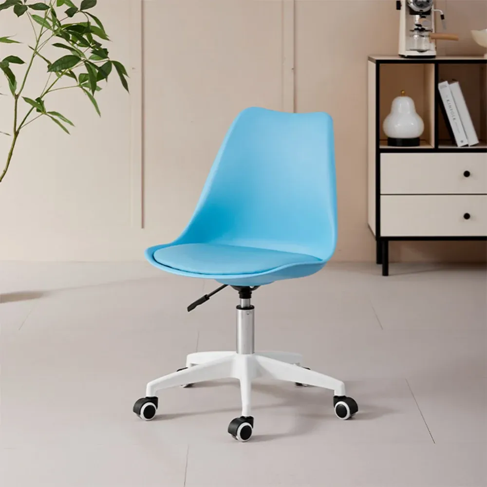 Sedia da Ufficio Full Blu Poltrona da Studio e Casa Ergonomica con Ruote